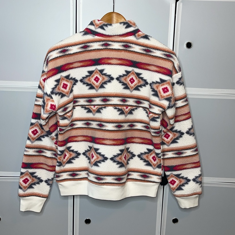 Abercrombie kids Sherpa Aztec half zip - Picture 3 of 7